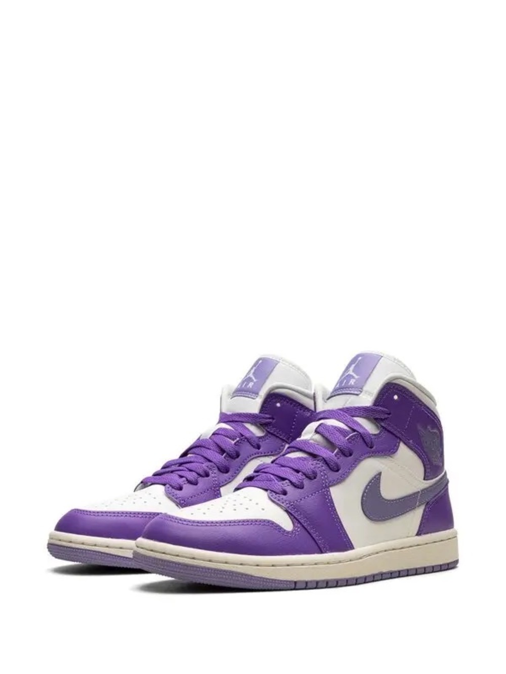 Wmns Air Jordan 1 Mid 'Action Grape' (SKU: BQ6472-504)-7.5W